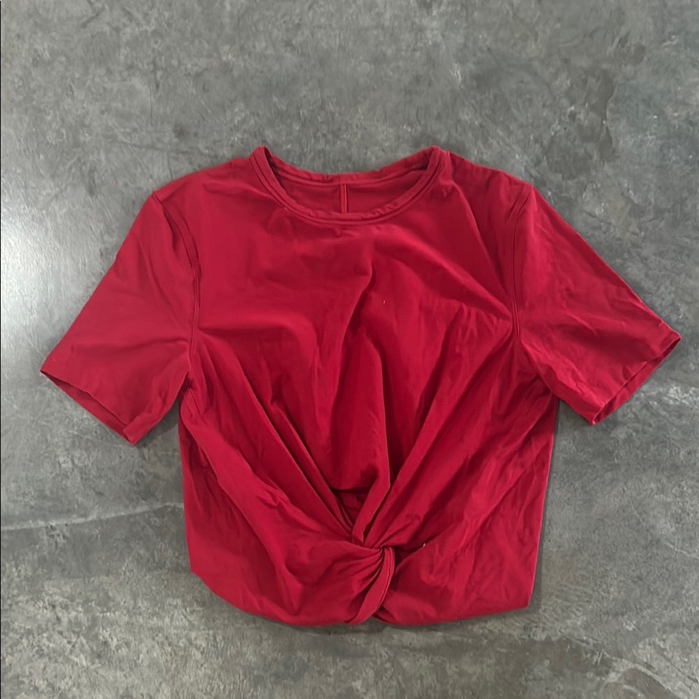 Lululemon Red Knot Front Women's Top